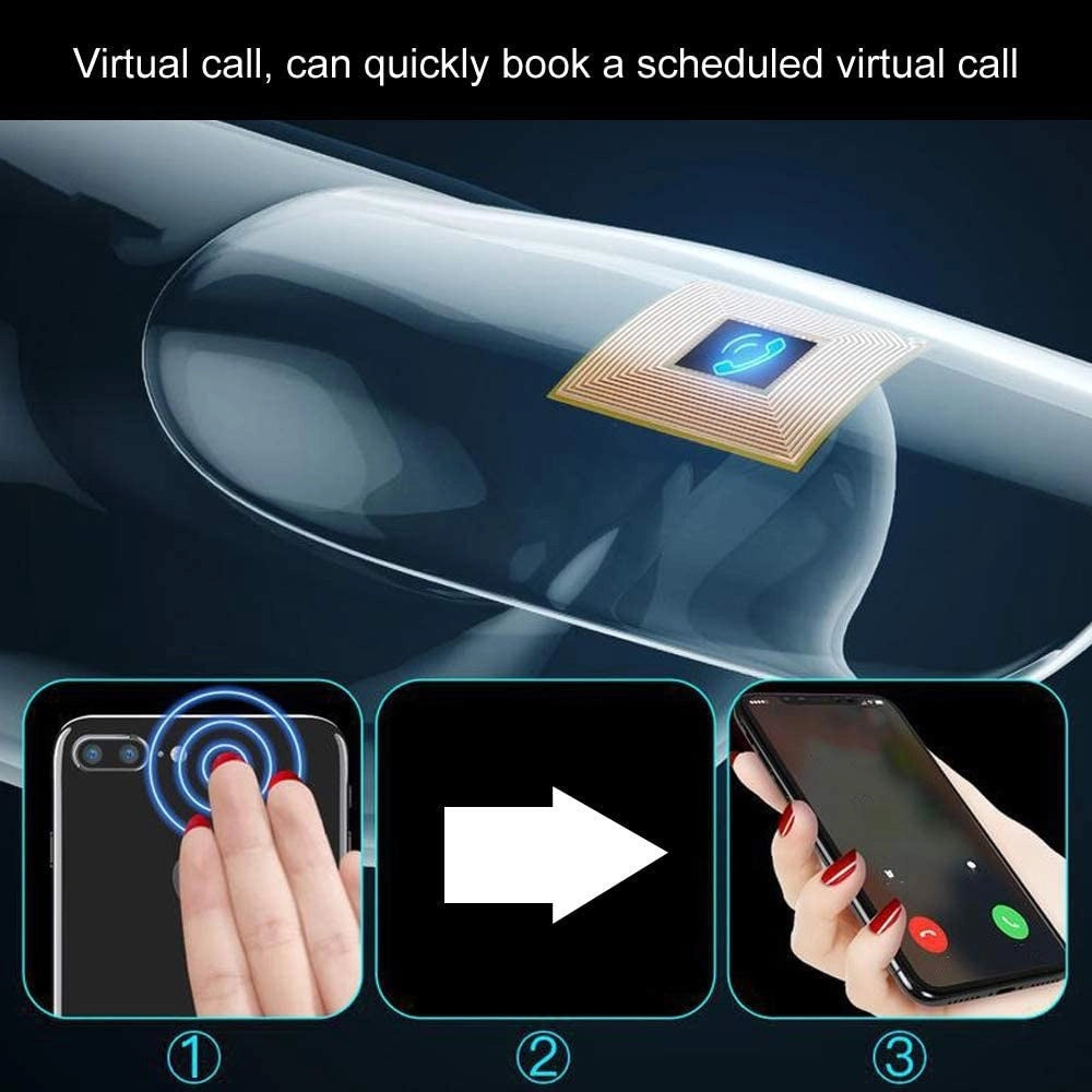 Trade Shop - Smart Nail Nfc Chip Intelligente Sotto Lo Smalto Collegamento Rapido Smartphone -
