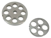 PIASTRE IN ACCIAIO INOX PER TRITACARNE ELETTRICI  n°12 foro mm.8    REBER