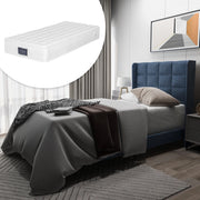 Letto singolo imbottito - Xylo - 90x200 - Blu - Con materasso incluso