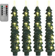 Luminaria imitante albero di Natale, accessorio per festa di Natale, lampada decorativa con 10 pulsanti e telecomando (versione con filo di illuminazione)
