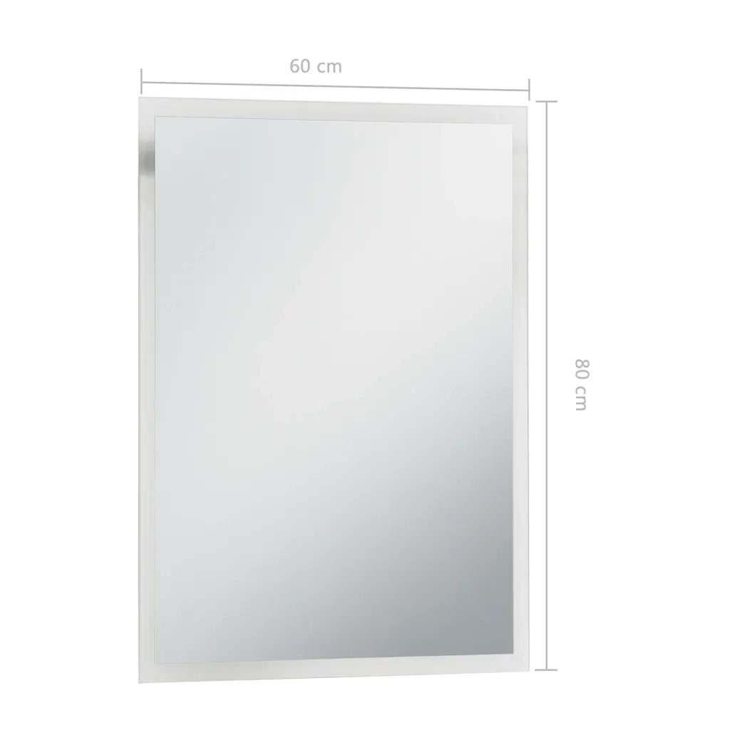 Specchio da Parete a LED per Bagno 60x80 cm 144718