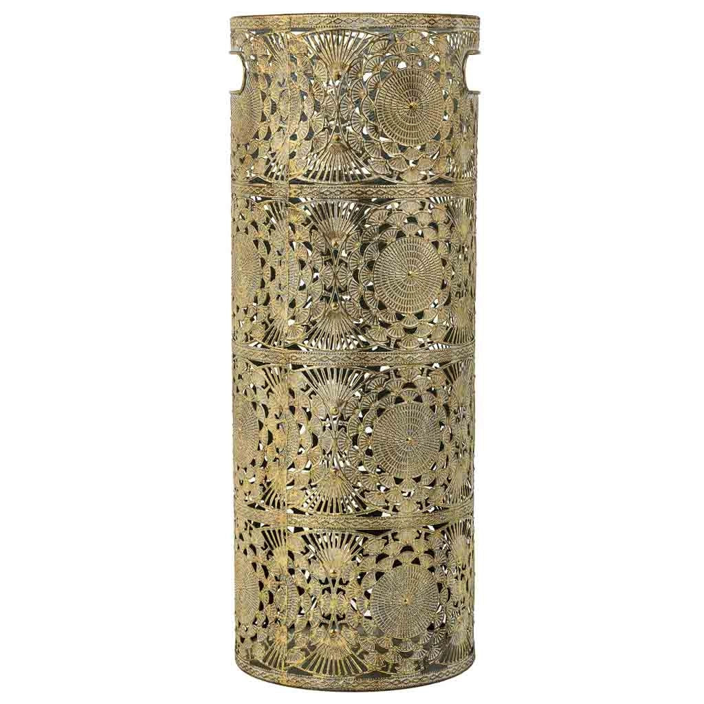 Portaombrelli metallo dorato 20x20x53h cm