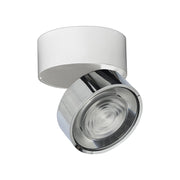 Hole - Applique/Plafoniera LED 13W 3000K CRI90 IP20 ottica 38° dimmerabile, in alluminio, finitura bianco/cromo - Rossini Group