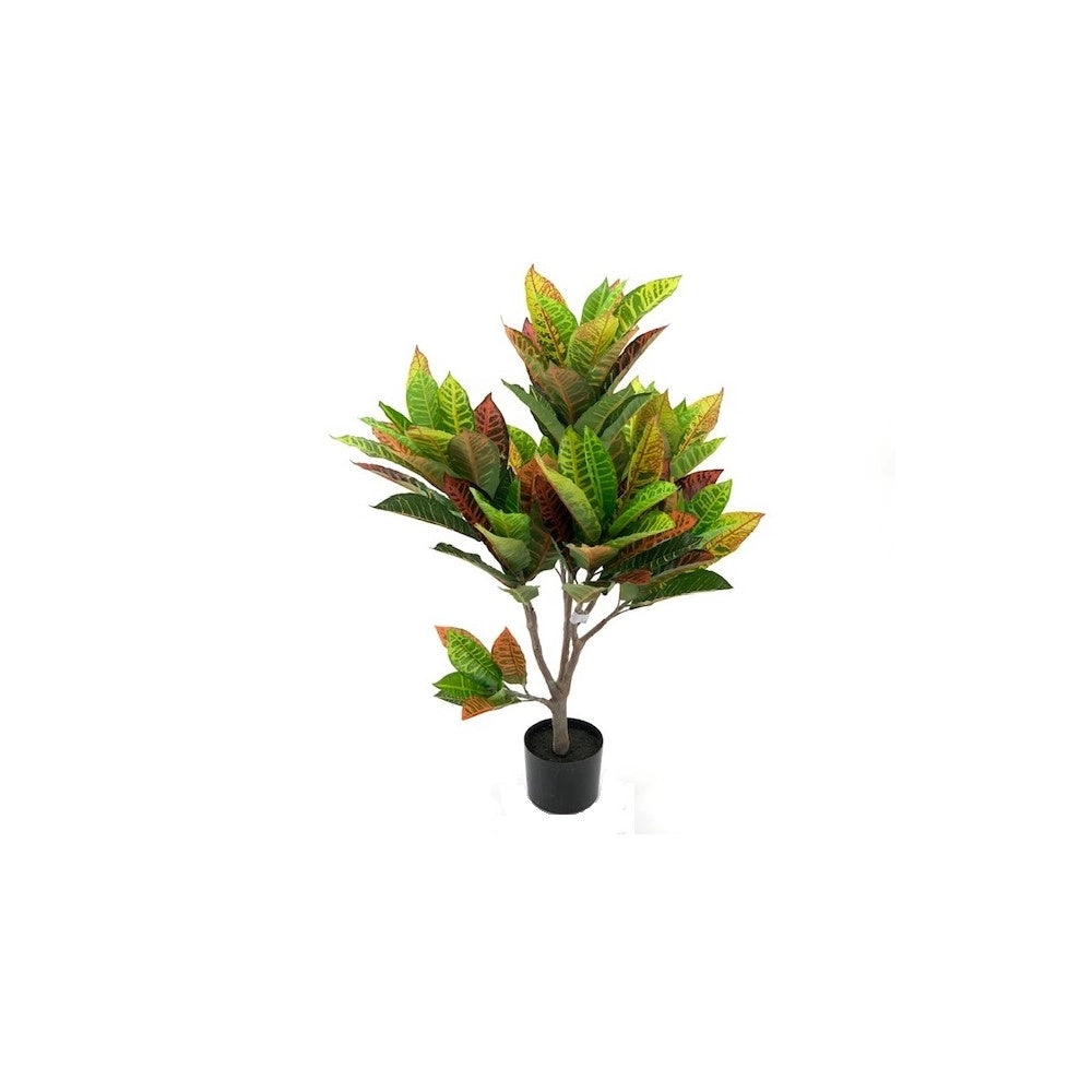 Pianta artificiale Croton 110h 97 foglie