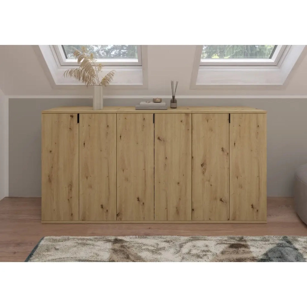 Mobile contenitore a 2 porte – Rovere chiaro – BODITE