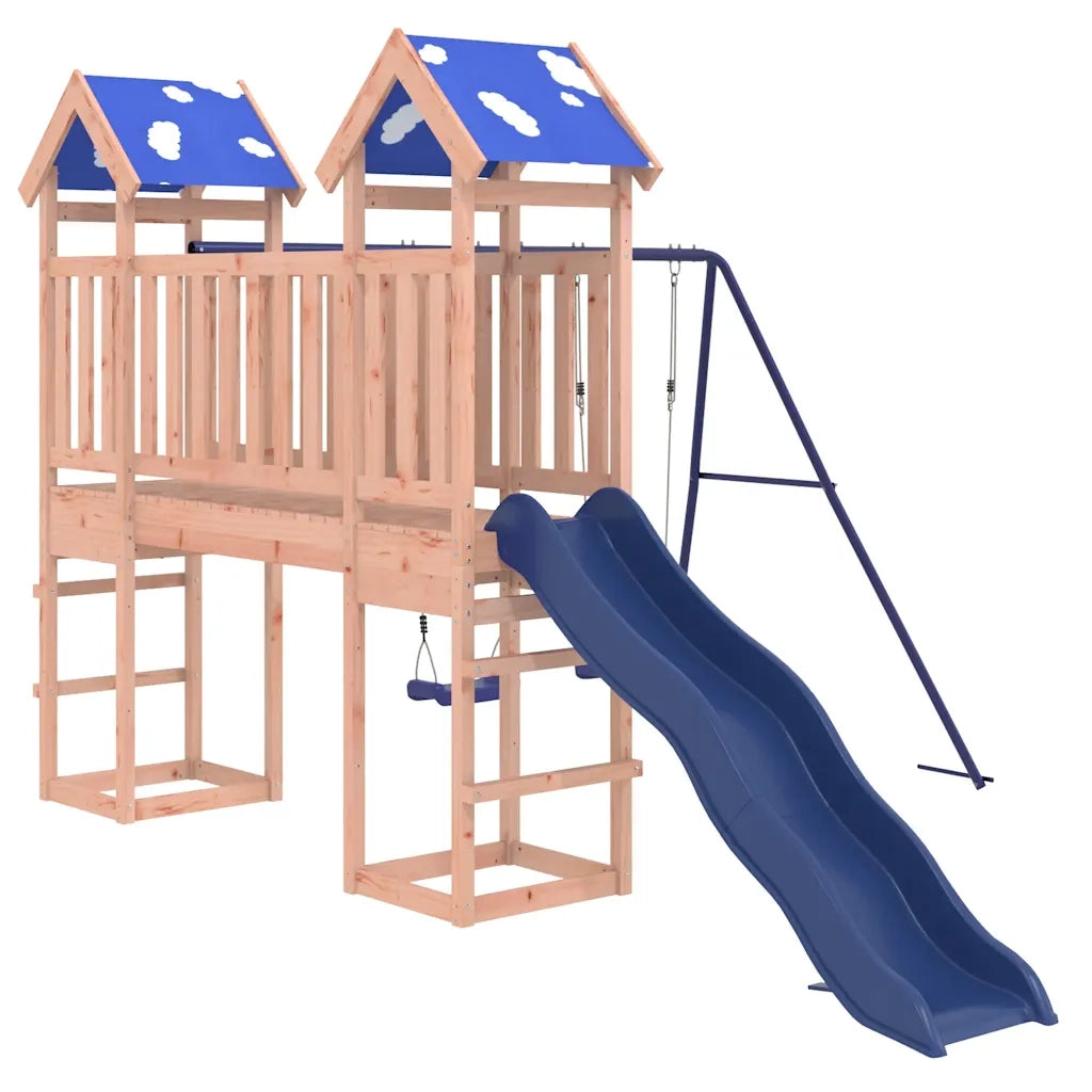 Set da Gioco da Esterno in Legno Massello di Douglas