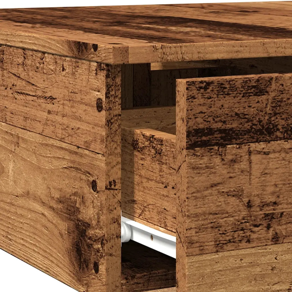 vidaXL Tavolino da Salotto Legno Antico 90x60x31 cm Legno Multistrato