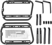 Sostegno laterale per motocicli con alto carico portante - Supporti di sostegno - Materiale in lega di alluminio - Kit di attrezzi per installazione - Per portabagagli rigidi - Adatto per motocicli - Sostegno bagagliaio