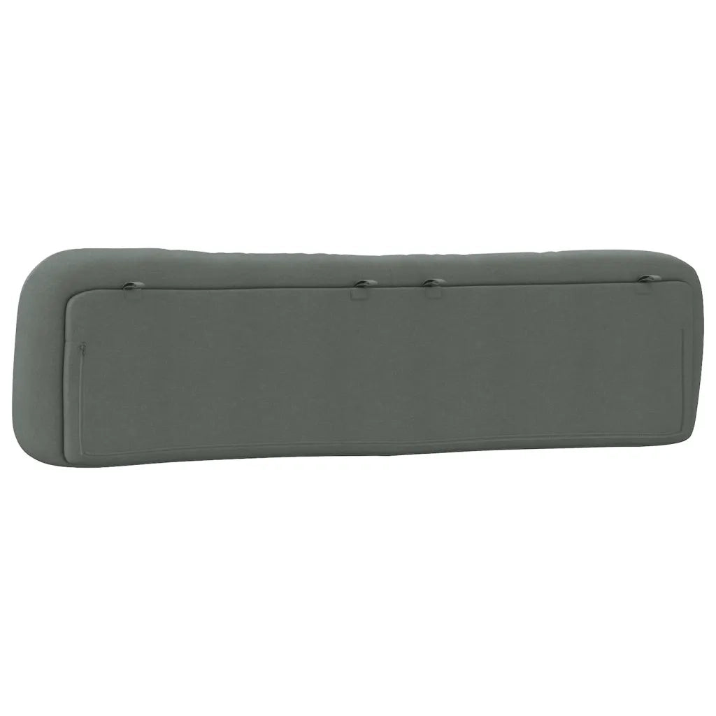 Cuscino Testiera Grigio Scuro 200 cm in Tessuto