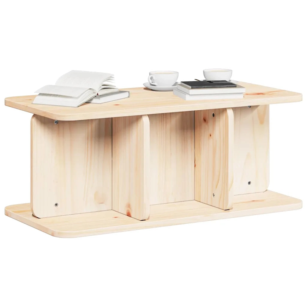 vidaXL Tavolino da salotto Naturale 80 x 39.5 x 33.5 cm