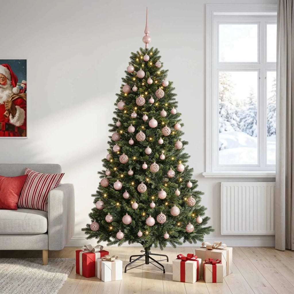 Albero di Natale Artificiale con Palline 240 cm 300 LED 3466698