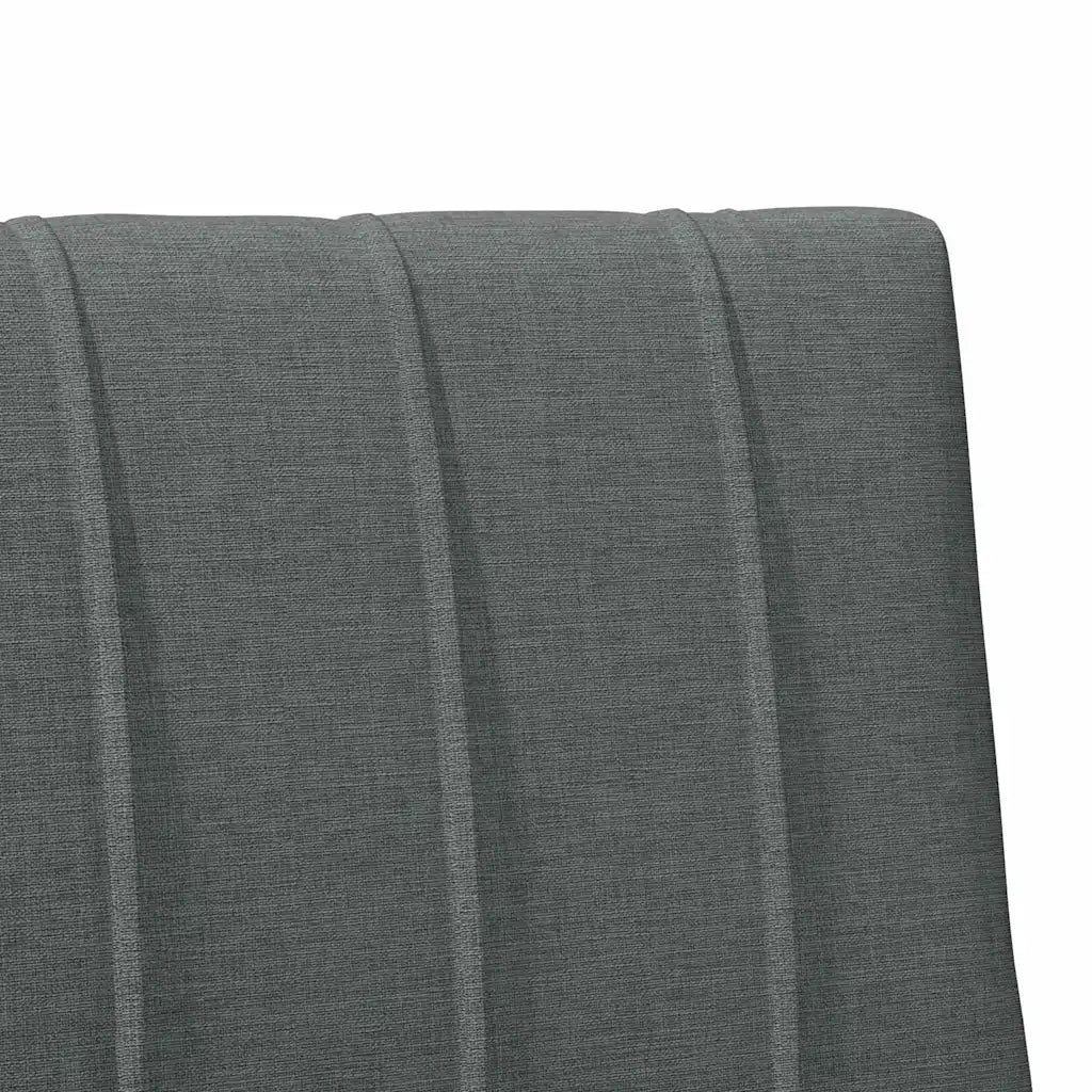Testiera imbottita Grigio scuro 100 cm Pino massello 879245