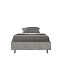 Letto 1 Piazza e Mezzo Sommier 120x190 cm con Rete Azelia Labirinto 02 Grigio