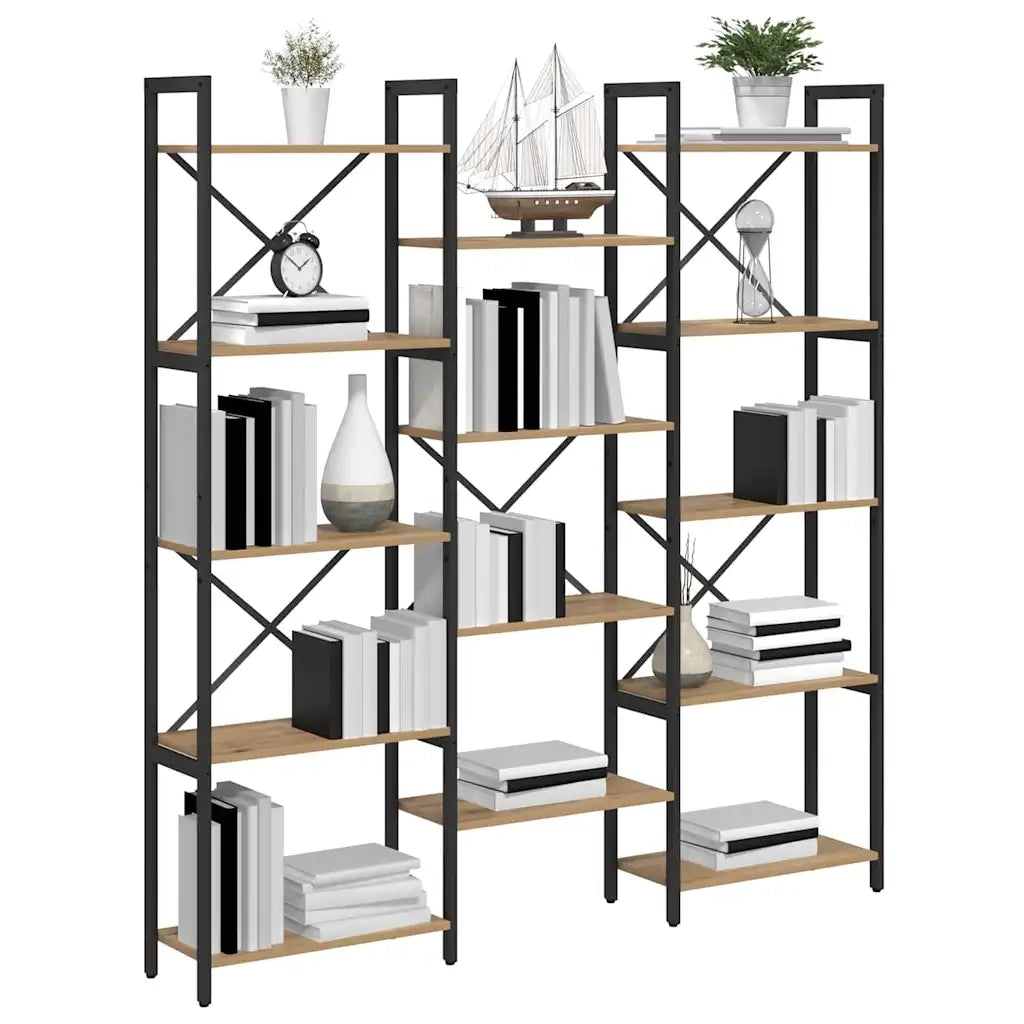 Libreria Rovere artigianale 156 x 25 x 167 cm Legno multistrato 868346