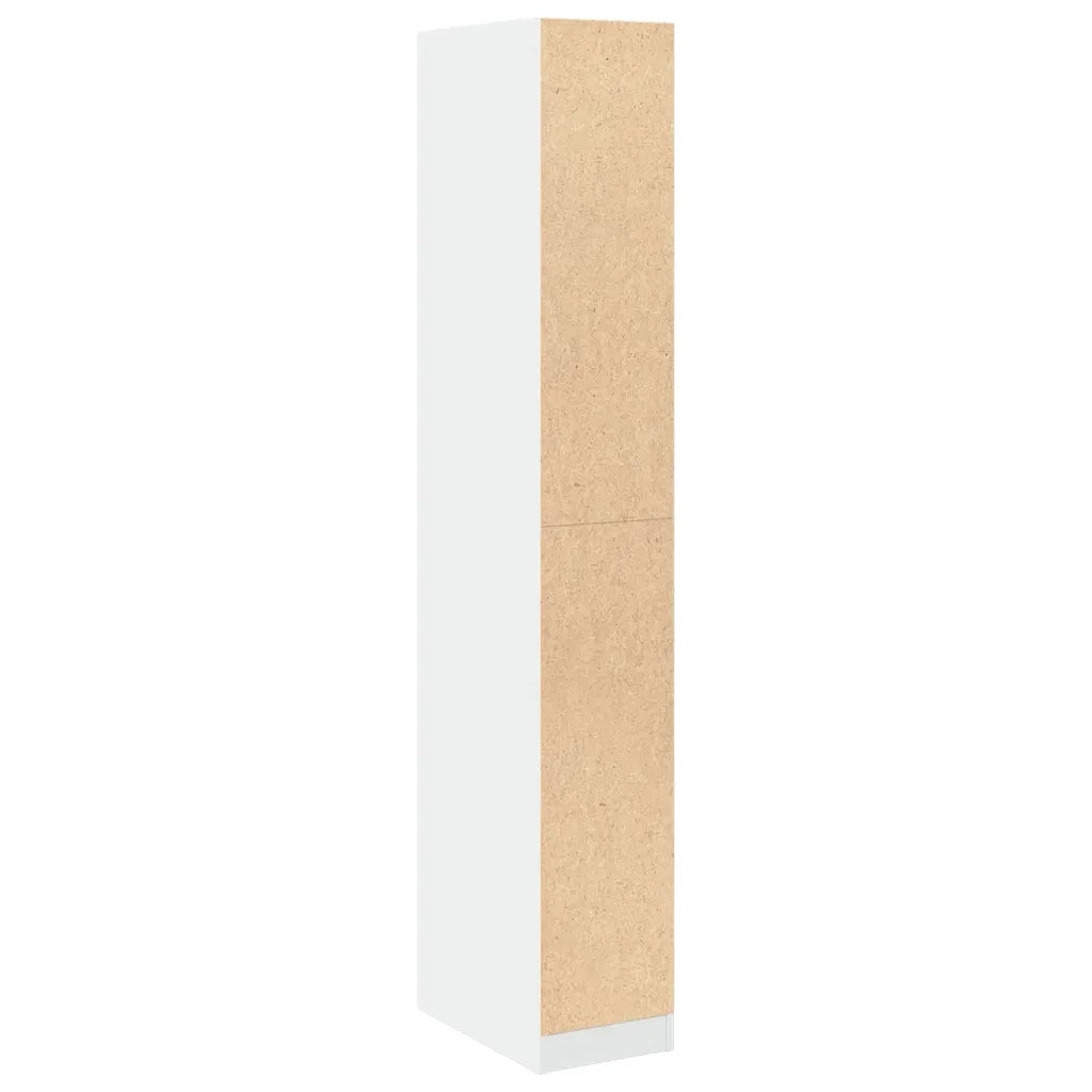 Armadio Bianco 30x50x200 cm in Legno Multistrato