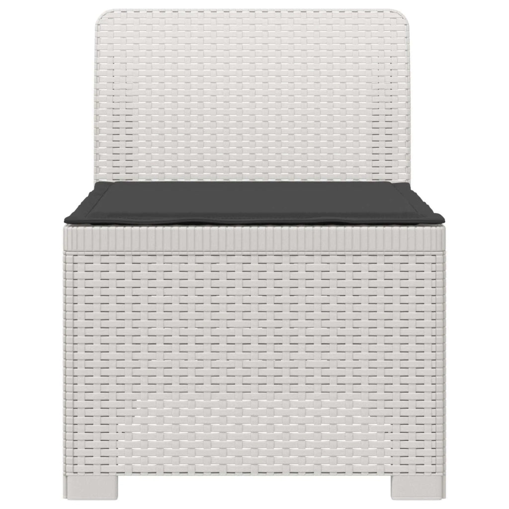 Divano da esterno-Divano da Giardino a 1 Posto con Cuscino Aspetto Rattan PP 390580