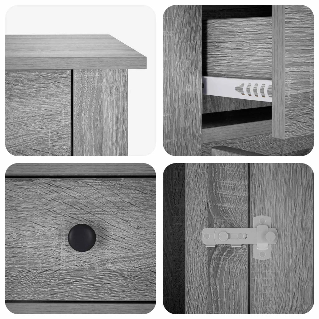 Mobile da cassa per cani Sonoma grigio 80 x 47,5 x 80 cm 8014770