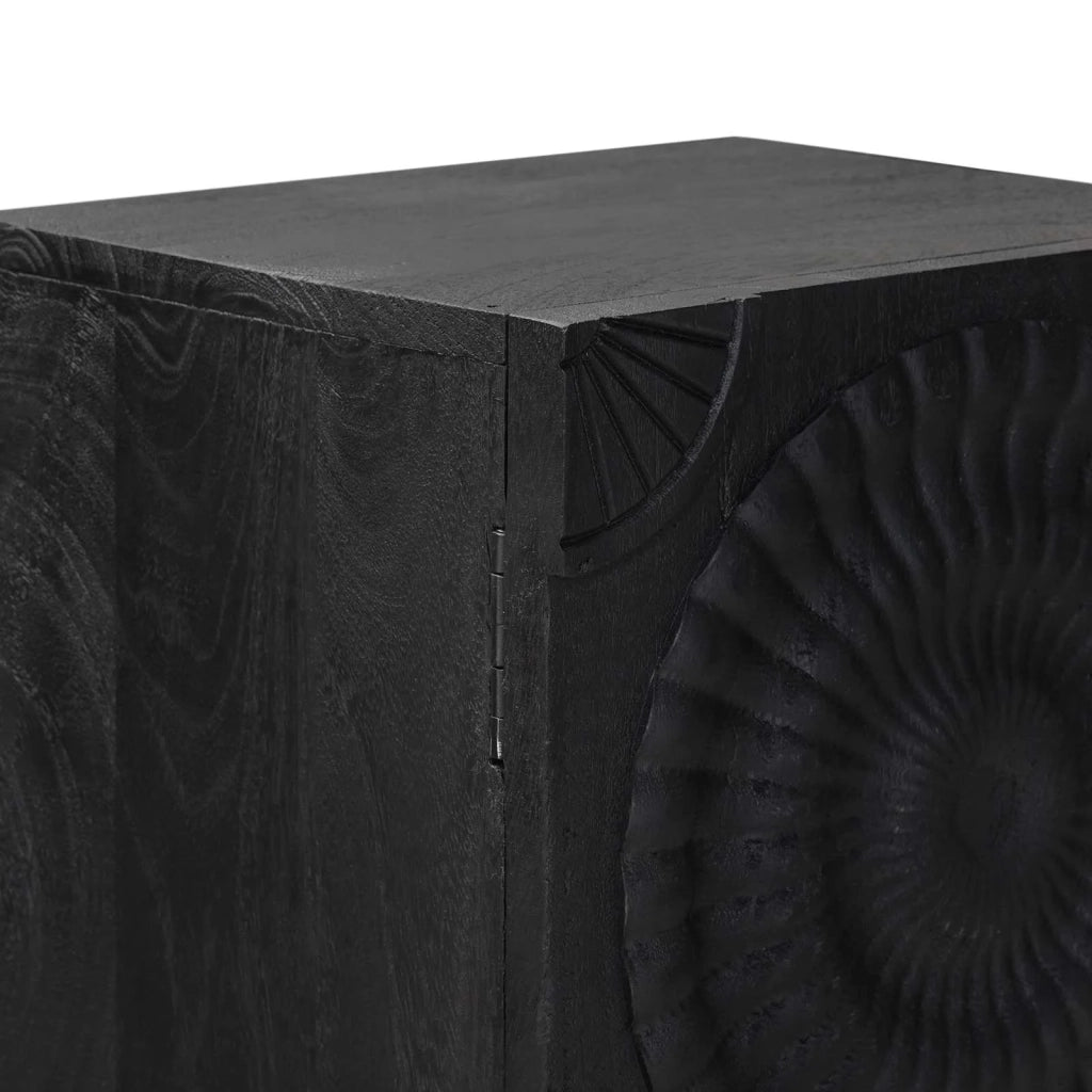 Credenza Nero 35 x 30 x 120 cm