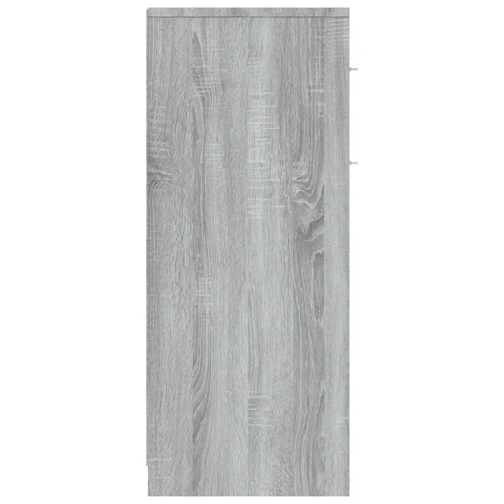 Armadietto Bagno Grigio Sonoma 60x33x80 cm in Legno Multistrato