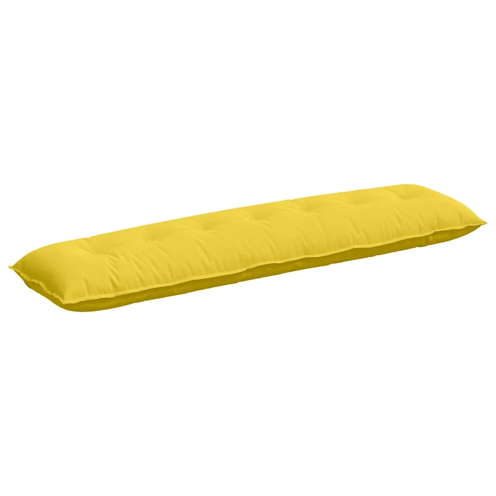 Cuscino per Schiena Giallo Chiaro 200 x 19 x 50 cm Tessuto 42014968