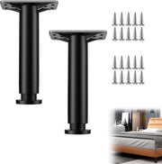 2 x Punte di sostegno per mobili - Punte adattive - Punte per mobili, adatte per armadi, armadi a cassetti, tavoli, divani, -Viti di fissaggio fornite (portata adattiva 20-35CM)