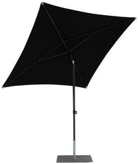 Ombrellone da Giardino 2x2 m Palo Ø38 mm in Alluminio Tessuto Olefin Trend Nero