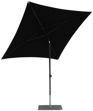 Ombrellone da Giardino 2x2 m Palo Ø38 mm in Alluminio Tessuto Olefin Trend Nero