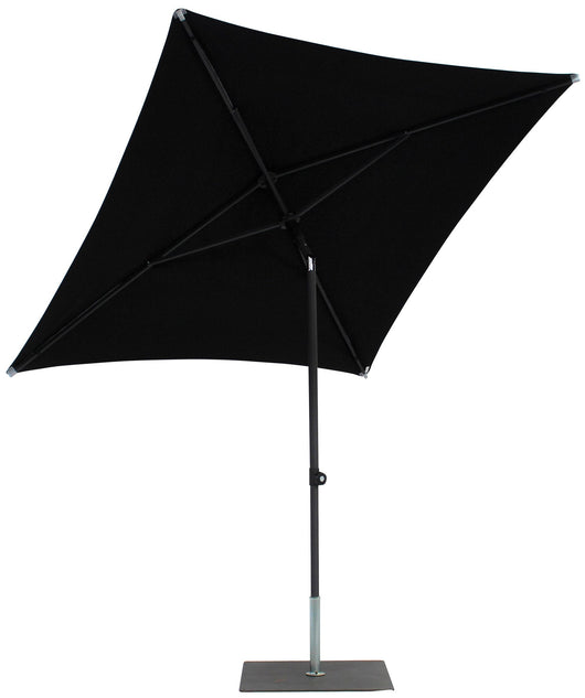 Ombrellone da Giardino 2x2 m Palo Ø38 mm in Alluminio Tessuto Olefin Trend Nero