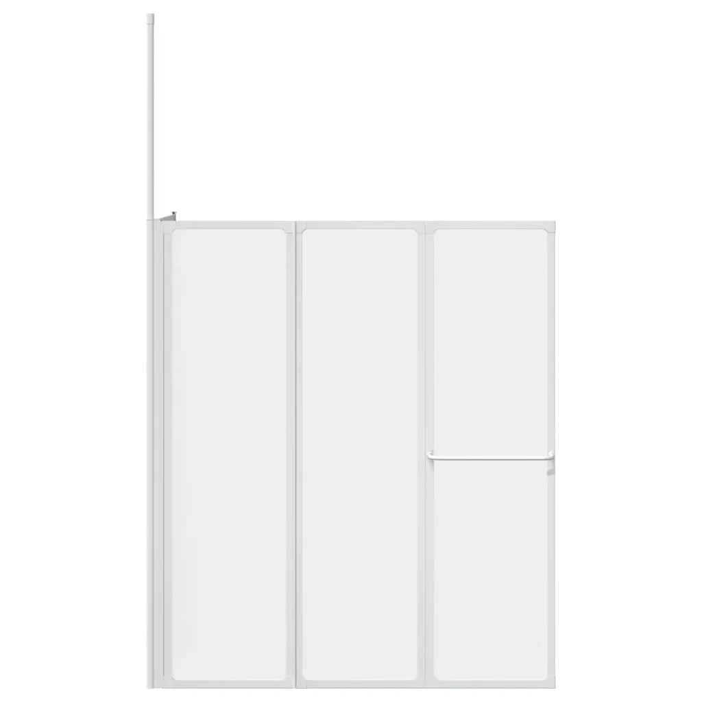 Schermo da Bagno Glassato 120 x 70 x 137 cm Alluminio
