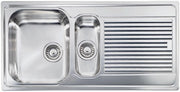 Lavello ZENITH 100x50 2 vasche sinistre+ gocciolatoio ACCIAIO INOX 011245.S1.01.2018