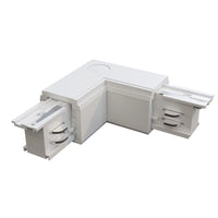 Connettore Angolare Sinistro Plastica Bianco