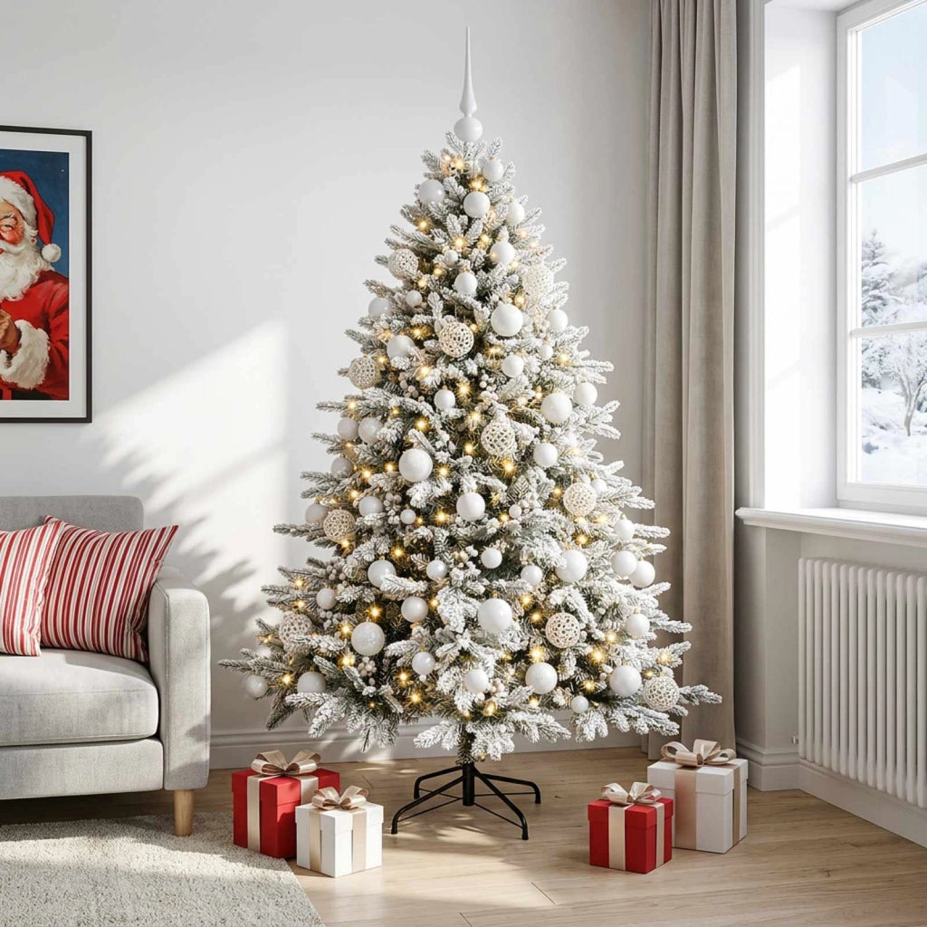 Albero di Natale artificiale con palline 180 cm 300 LED 3467086