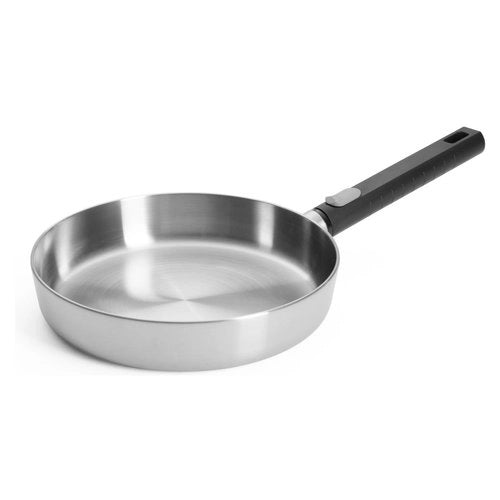Padella woll wll1524lcs logic steel con manico removibile cromo spazzo