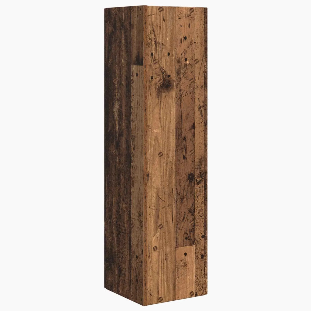Mobile angolare Legno vecchio 27,5x27x102cm Legno multistrato 889853