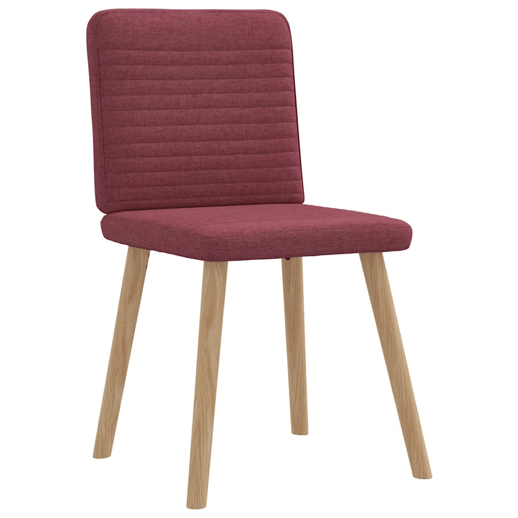 Sedie da Pranzo 6 pz Rosso Vino in Tessuto 3315517