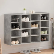 vidaXL Scarpiera Grigio cemento 103 x 30 x 67 cm Legno multistrato