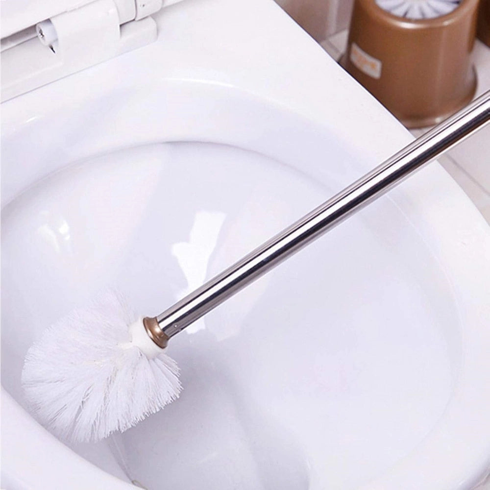 Trade Shop - Testina Rotonda Di Ricambio Per Scopino Wc Spazzolone Pulizia Bagno Bianco 79826 -