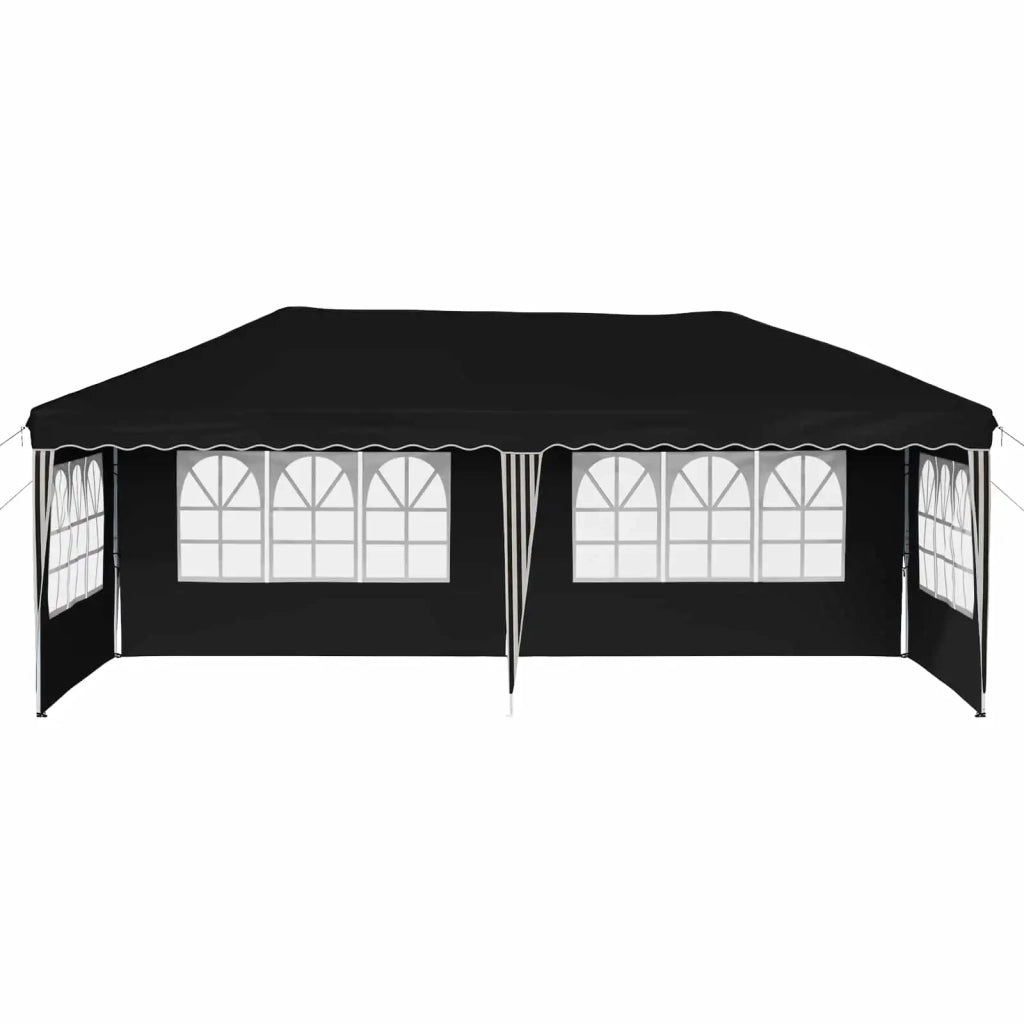 Tenda per feste a pop-up-Gazebo 575 x 289 x 245 cm Nero