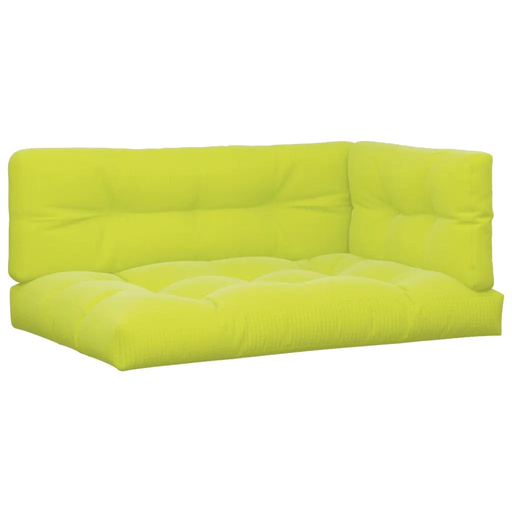 Cuscini per Pallet 7 pz Verde Intenso in Tessuto