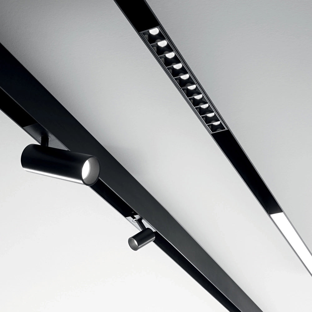 Profilo Superficie Per Binario Arca 300Cm Alluminio Nero