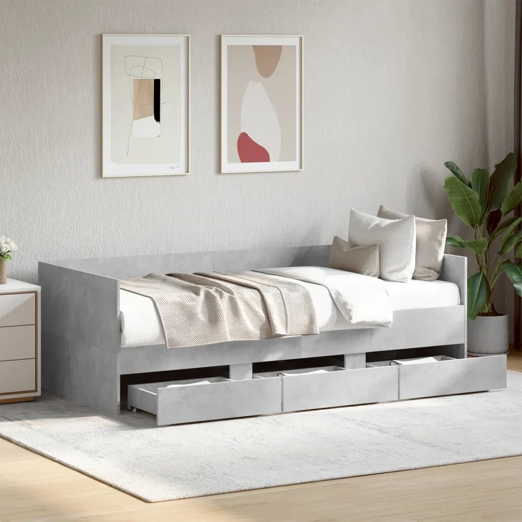 Divano Letto con Cassetti senza Materasso 90x200 cm 3280821