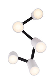 Plafoniera industriale Laxer bianca 5 spot GU10 Maxlight
