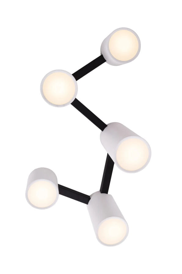 Plafoniera industriale Laxer bianca 5 spot GU10 Maxlight