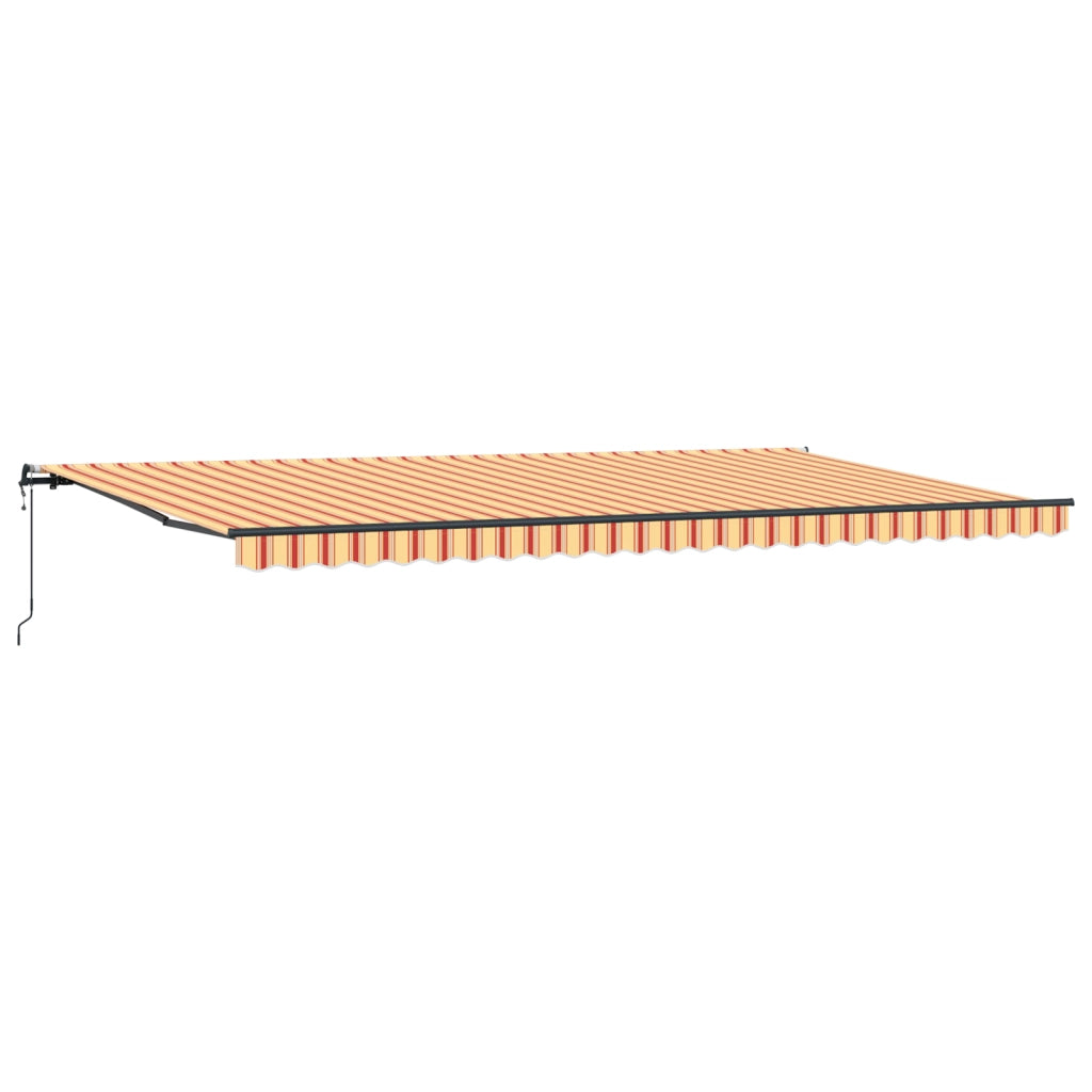 Tenda Retrattile Automatica Gialla e Arancione 600x300 cm
