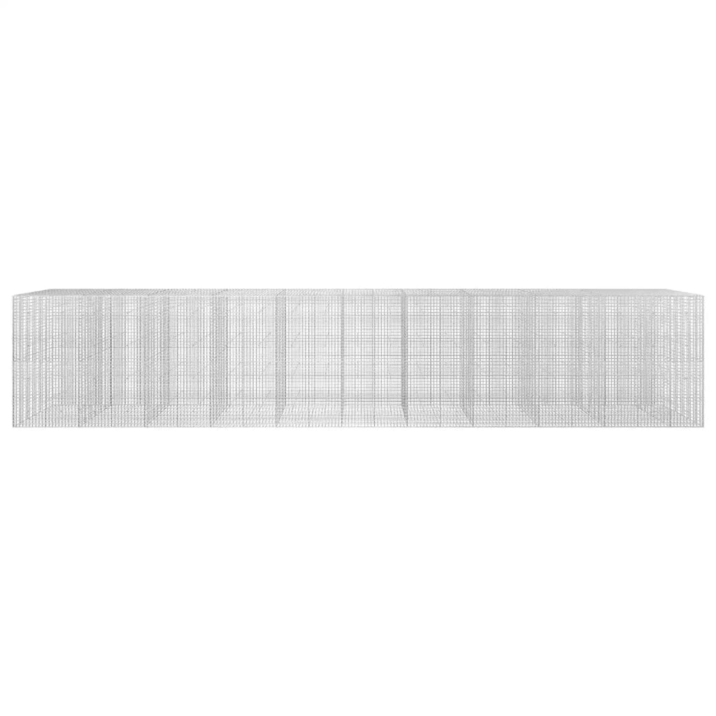 Gabione con Filo da 5 mm e Rete da 5x5 cm 1050x30x200 cm 3464223
