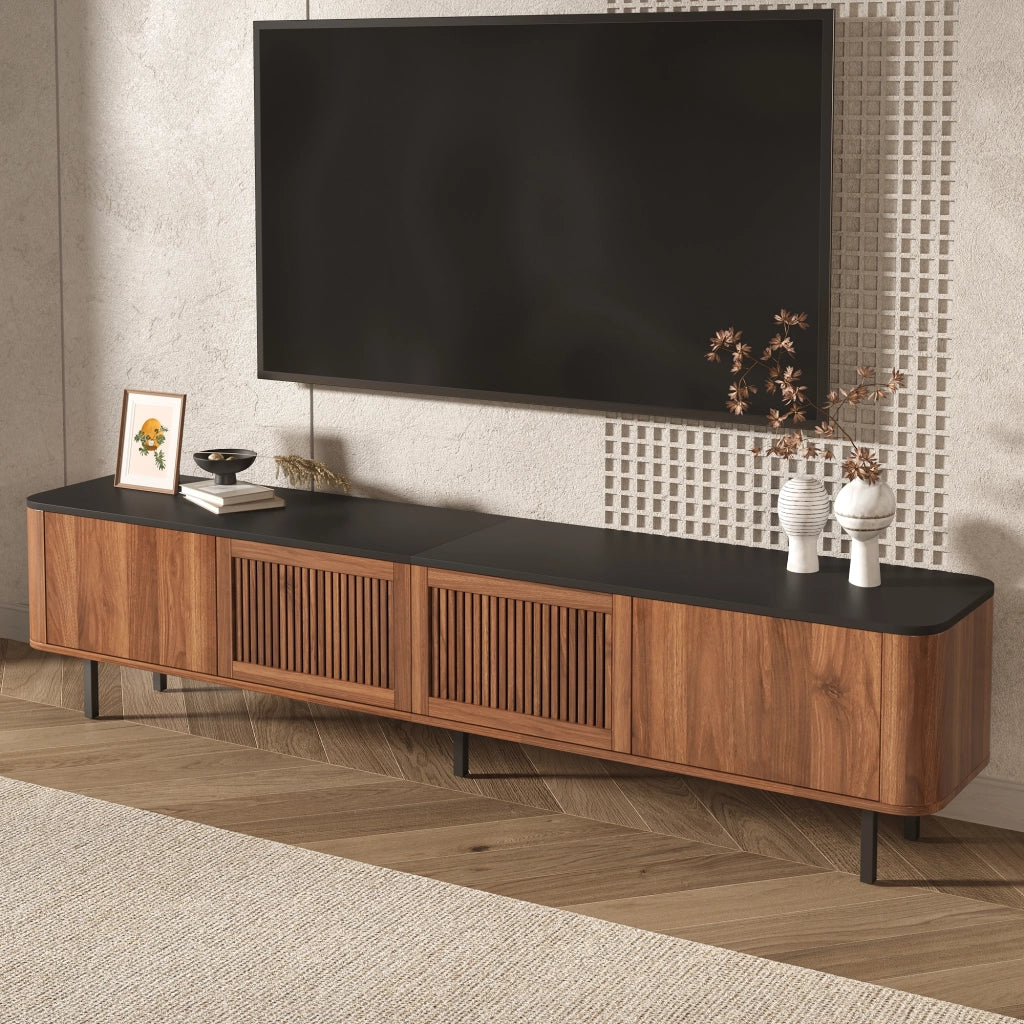Mobile TV moderno, supporto TV, pannello TV, supporto TV basso. Design unico. 190 x 35 x 45 cm (L x P x A)