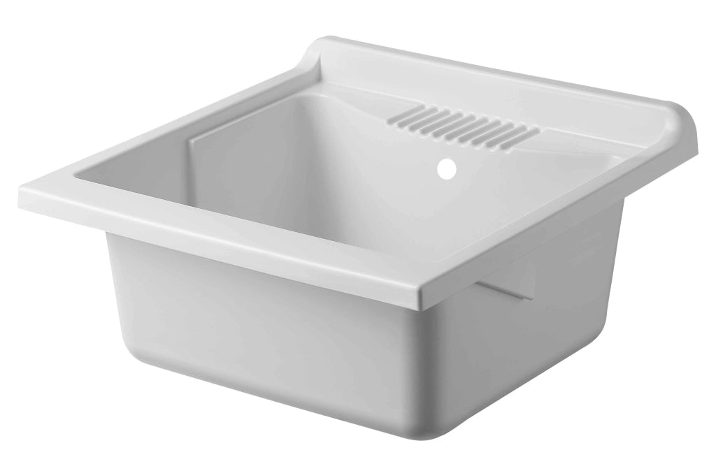 Mobile LAVATOIO in LEGNO a 2 ante - 60x50 (H.85) c/vasca e asse in PP - CR - COL: OLMO