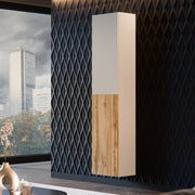 Vetrina Longano, Beige e Rovere