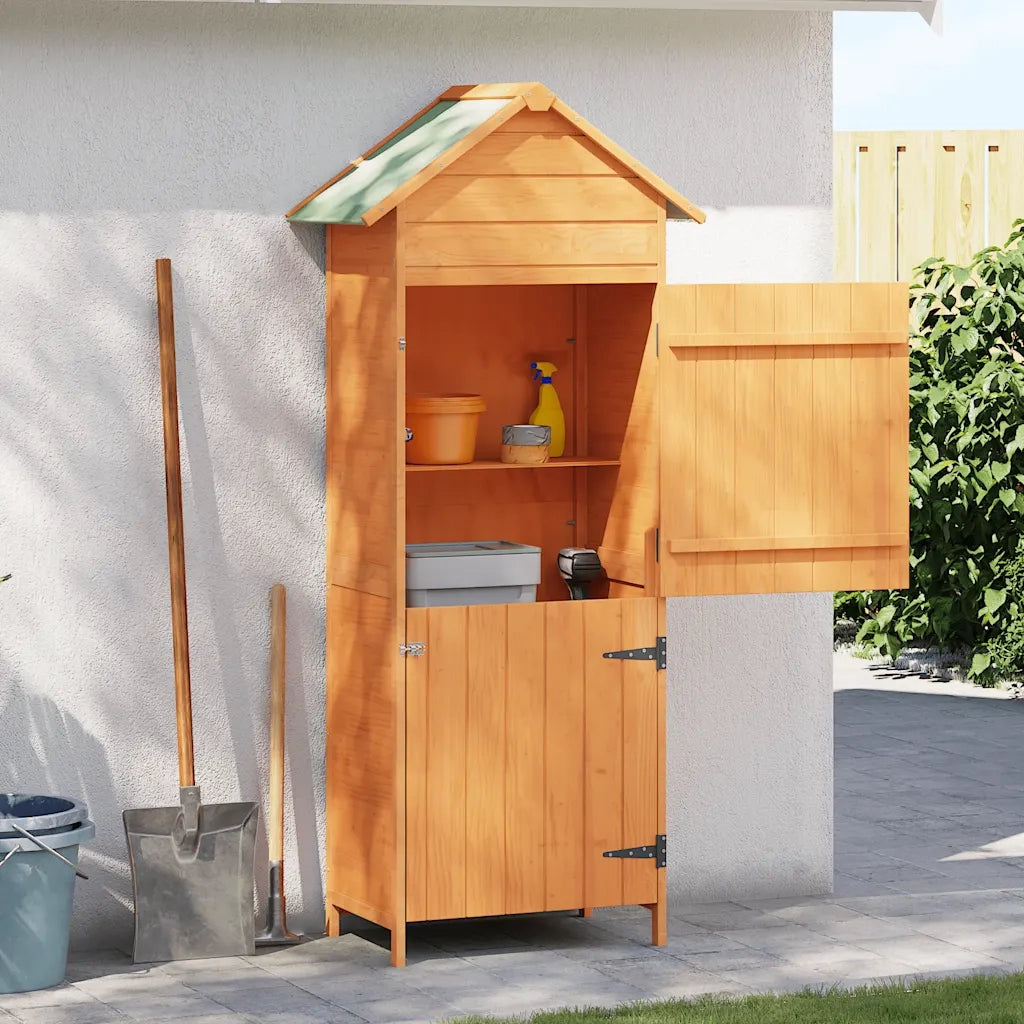 Armadietto da Giardino Marrone 42,5x64x190 cm 41650