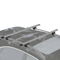 Barre Portapacchi per Auto con Serratura e Chiavi in Lega di Alluminio 125x5.5x7cm, Max. 75 kg